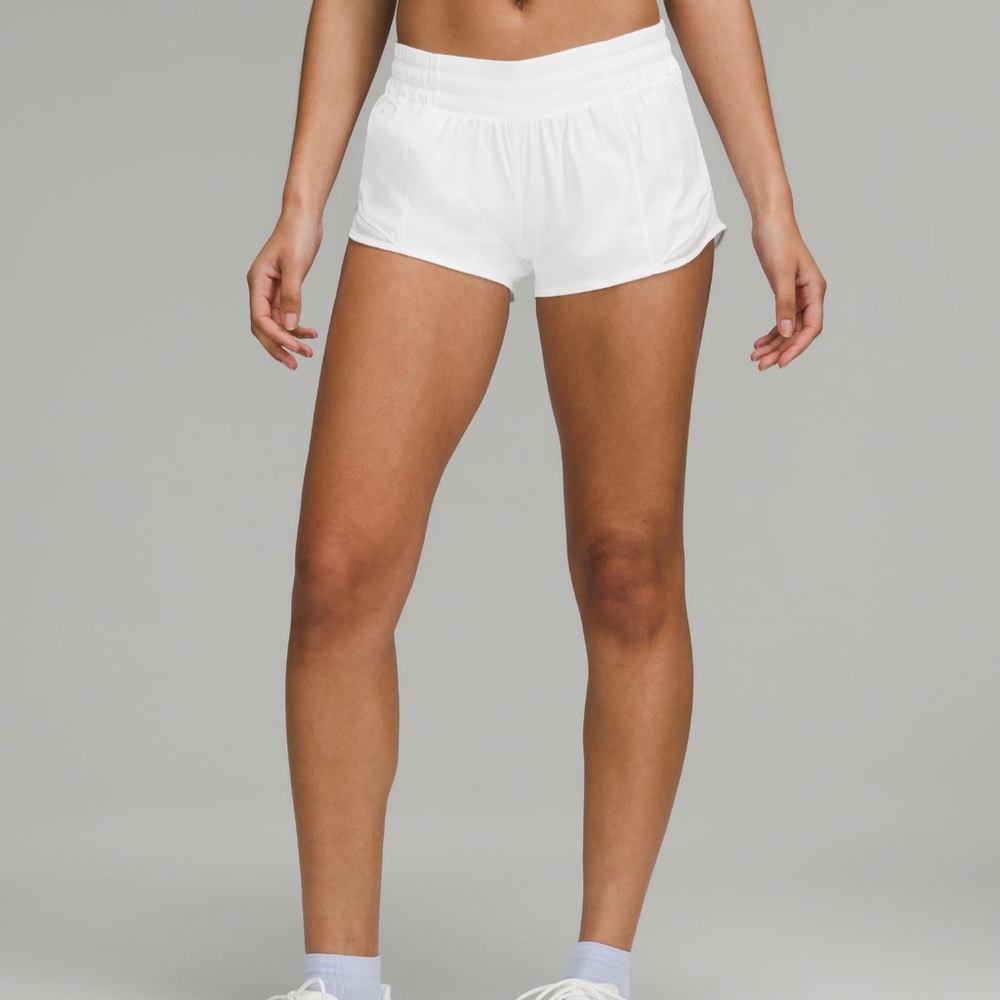 Lululemon White Hotty Hot Shorts - Size 12 Regular